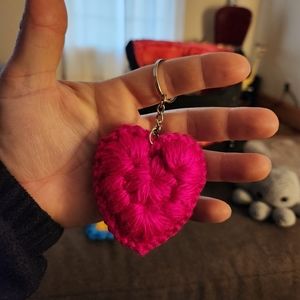 Puff stitch keychains